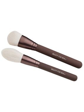 Beauty For Real Essential Pro Dual Makeup Brush Set New Synthetic Cruelty-Free